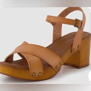 Women’s Cushionare Sayer Faux Wood Sandals